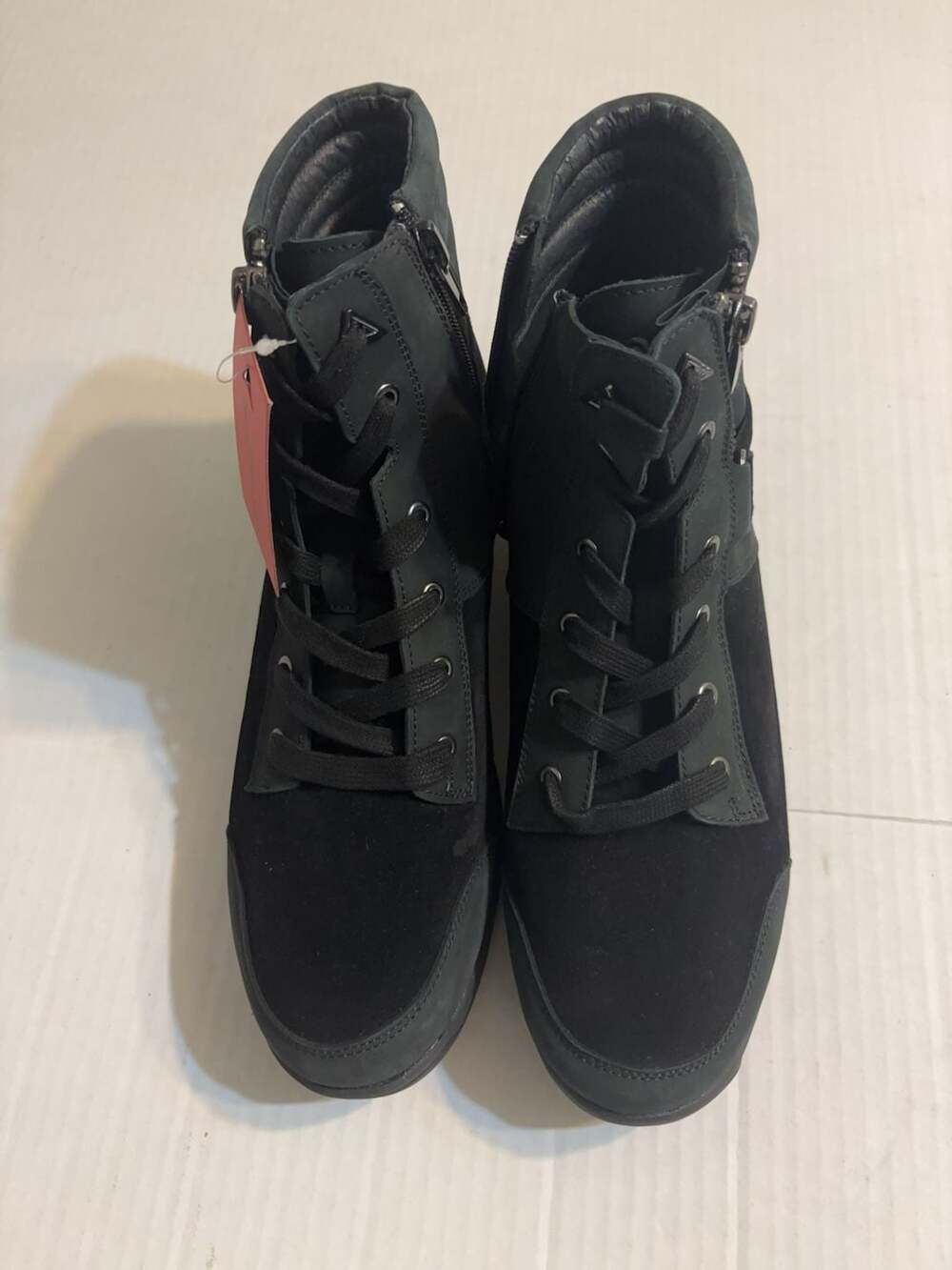LGND Black Leather High Top Boots Size 11.5M